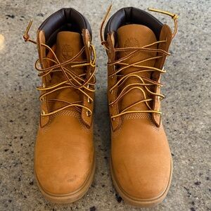 Timberland Men's Wheat Nubuck Work Boots - Honey Tan